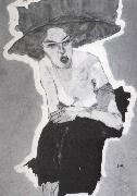 Mischievous woman Egon Schiele